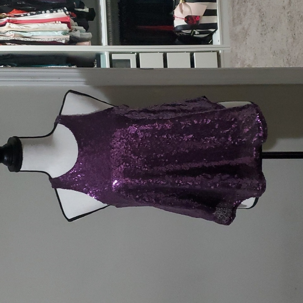 NWT Rue21 purple sequin top in sz medium